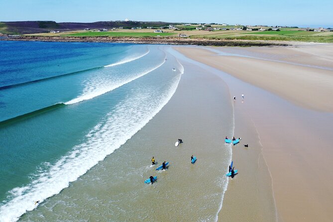2 hour group lesson (3-16 people) - Why Dunnet Beach makes a fine first surf lesson