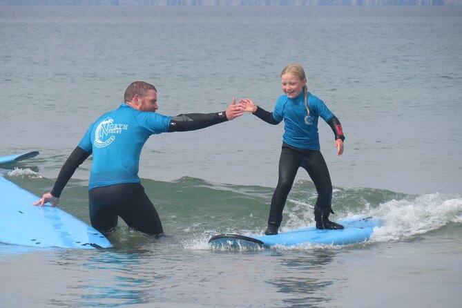 2 hour group lesson (3-16 people) - Entering the North Sea with an instructor nearby