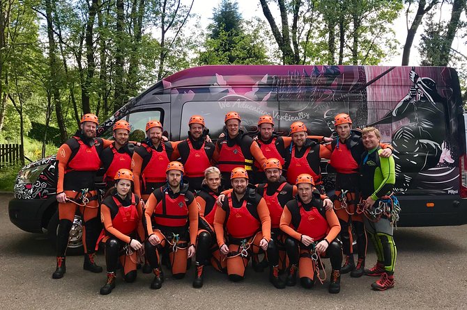 Canyoning Day Trip from Edinburgh - Cliff jumps, rock channels, and natural waterslides