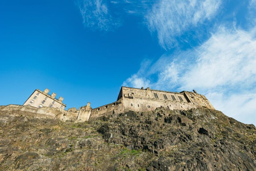 Edinburgh: 3-Hour Guided Walking Tour - Edinburgh Castle from below, not within