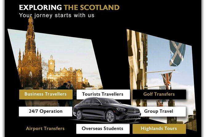 Edinburgh Airport Transfer to or Anywhere in Uk - Why a private Edinburgh airport transfer can be worth it
