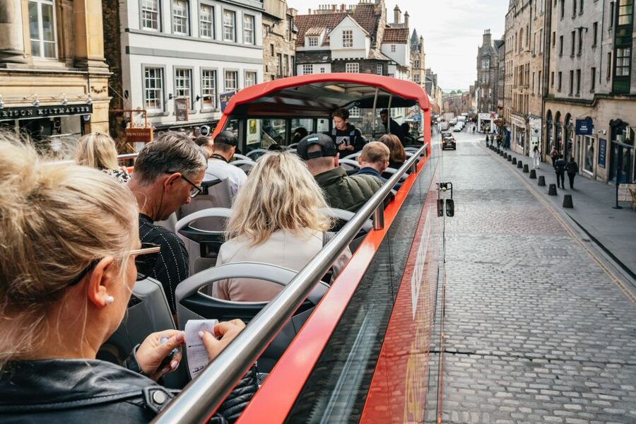 Edinburgh: City Sightseeing Hop-On Hop-Off Bus Tour - Lothian Road and the western approach