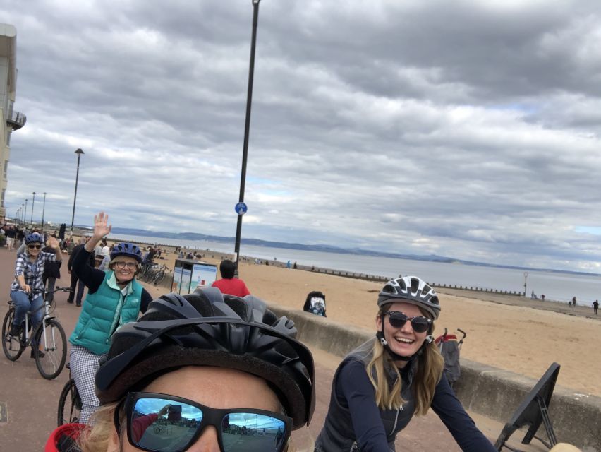 Edinburgh: Cycle Tour to the Coast (family friendly) - Entering Holyrood Park beneath Arthur’s Seat