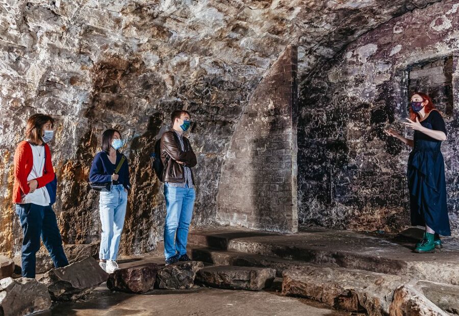 Edinburgh: Late-Night Underground Vaults Terror Tour - Entering the South Bridge underground vaults