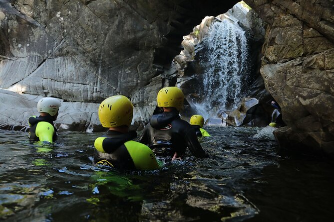 Falls of Bruar Canyoning - Jumps, slides, and the waterfall abseil