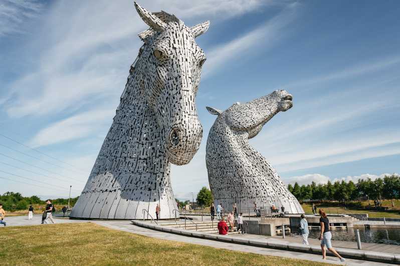 From Edinburgh: Loch Lomond, Stirling Castle & Kelpies Tour - The Kelpies make a memorable first stop