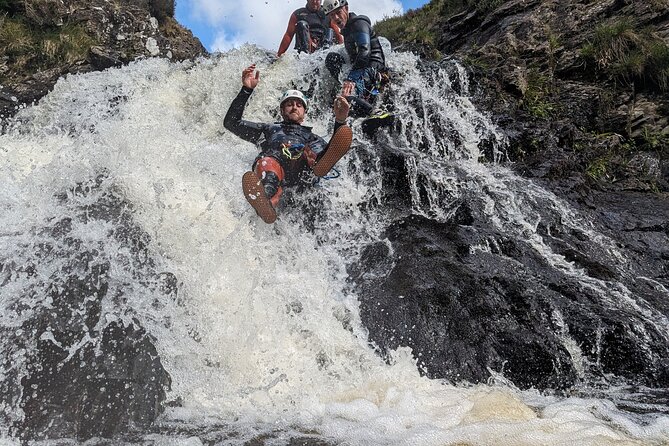 Galloway Canyoning Adventure, Murrays Canyon half day - Starting below the waterfall at Grey Mare’s Tail Bridge