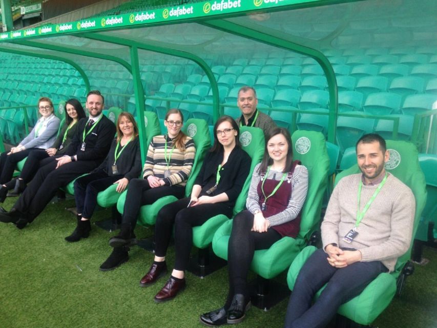 Glasgow: Celtic Park Stadium Tour - The Boardroom, Trophy Displays, and Club Symbols