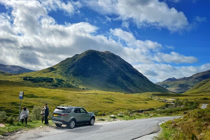 Glencoe & Highlands: Private Land Rover Tour - Entering Glencoe at the Three Sisters