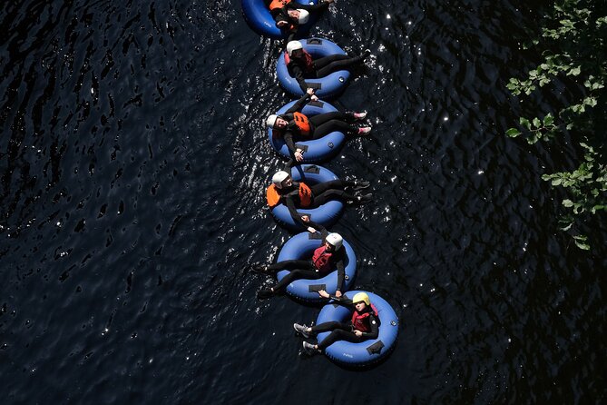 River Tubing in Perthshire - Getting suited up and ready for the water