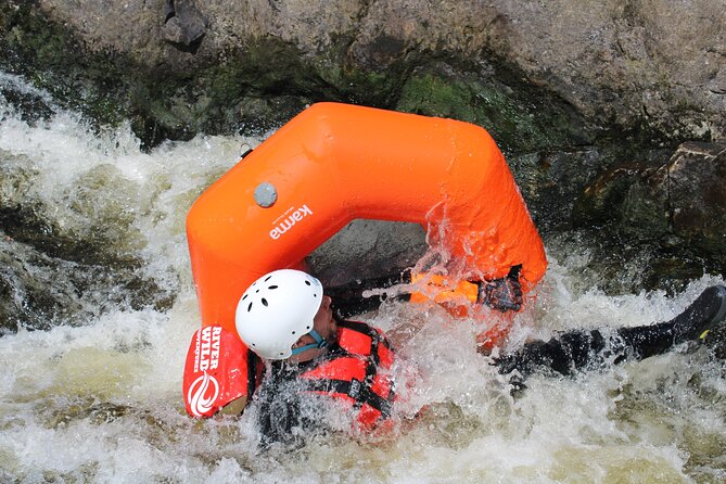RIVER TUBING on the River Tummel | Pitlochry, Scotland - Getting fitted with the River Wild Adventures kit