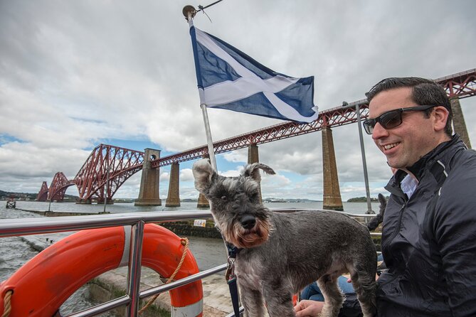 Stunning 90-Minute Firth of Forth Sightseeing Cruise Adventure - The boat, upper deck, and onboard bar