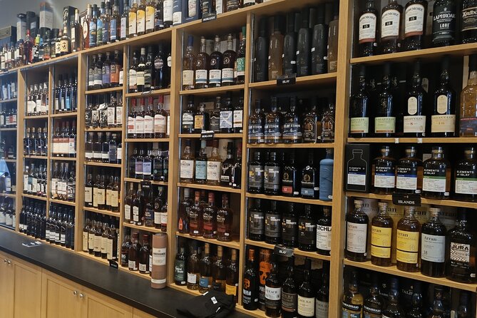 Whisky tasting experience - Jeffrey Street Whisky & Tobacco: a shop setting with character